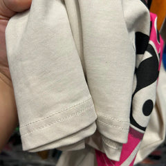 Baumwoll-T-Shirts mit Buchstabendruck für Damen, modisch, langärmelig