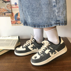 Y2K Stars Patchwork Aesthetic Baddie Women Sneakers