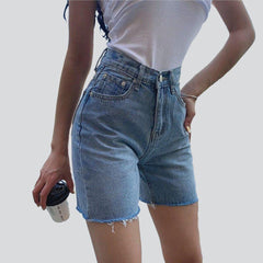 Straight women jeans shorts