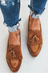 Tassel Flat Mules