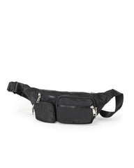Track Nylon Sling Bag - Black