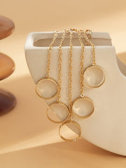 Abnehmbares Fingerring-Kettenarmband für Herren