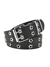 Double Star Eyelet Buckle Belt