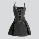 Vintage jeans dress for ladies