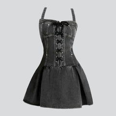 Vintage jeans dress for ladies