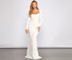 Yesenia Formal Sequin Mermaid Dress Sai Feel