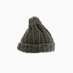 Vintage Chunky Kintted Gefaltete Winter Beanie Mütze