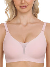 Netz-BHs für Damen, ohne Bügel, kabellos, Comfort Lift, Push-Up-Bralettes für Damen mit Stützung und BH, Pink