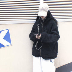 Preppy Reversible Lambswool Hooded Jacket