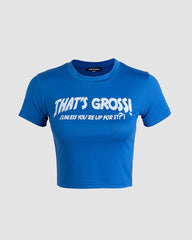 Das ist ein ekliges bauchfreies Top