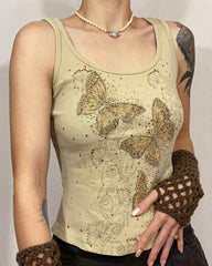 Adum Tanktop mit Monarchfalter-Grafik