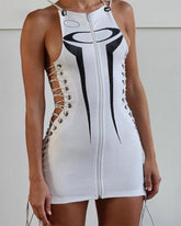 Maywaki Runner Kleid mit Reißverschluss und Schnürsenkeln