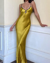 Vaessa Seiden-Camisole-Maxikleid