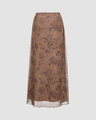Ravenland Floral Maxi Skirt