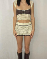 Darcy Monochrome Strick-Minirock, Kombiteil