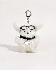 Flauschiger Study Pupper Schlüsselanhänger