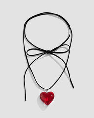 Halskette mit Herzform-Wickeldesign