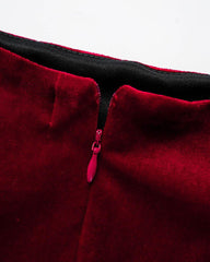 Samt Midnights Minikleid