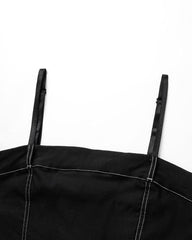 Silentgrove Denim-Oberteil mit Gürtel