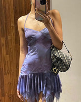 Claringbold Netzkleid mit Handschuhen