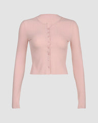 Gerippte Strickjacke Eversong