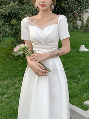 French Simple Evening Dress