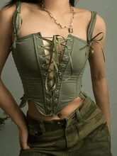 Lace Up Corset Top