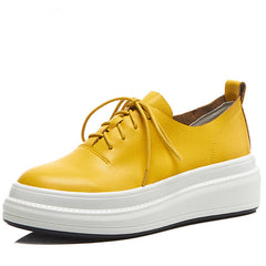 Charlize Genuine Leather Fashion Sneakers