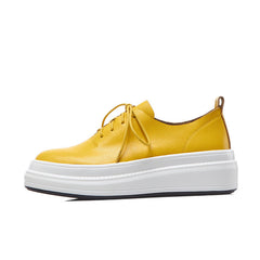 Charlize Genuine Leather Fashion Sneakers