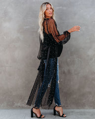 Lyrical Embellished Tulle Duster