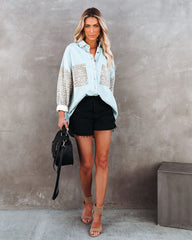 Mamacita Contrast Leopard Denim Jacket