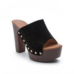 Open-toe Chunky Heel Sandals Newgew
