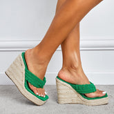 Espadrille-Keilsandalen
