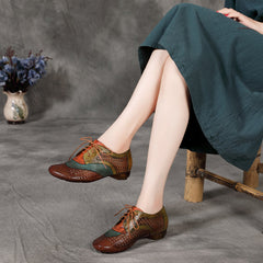 Handmades Soft Genuine Sandals Multicolor Lace Up Brown