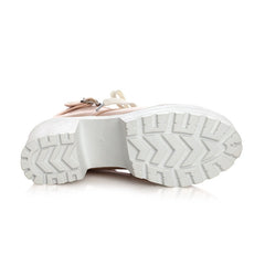 Stiefeletten mit runder Zehenpartie und Schnalle