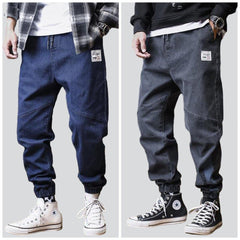 Street style men denim pants