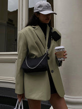 Fashionable Personality Cardigan Backless Long-sleeved Casual Small Suit