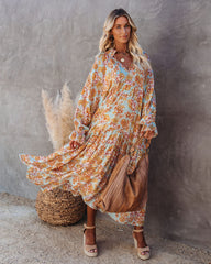 Sutherland Maxikleid im Boho-Stil mit Blumenmuster