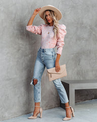 Throne Strickpullover mit Puffärmeln