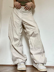 High Waist Casual Sports Woven Pants