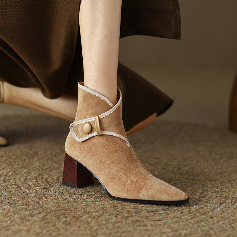 Harli Tan Heeled Boots Newgew