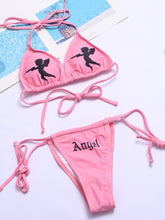 And Wacky Necktie Bikini Swimsuit
