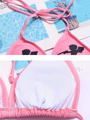 And Wacky Necktie Bikini Swimsuit