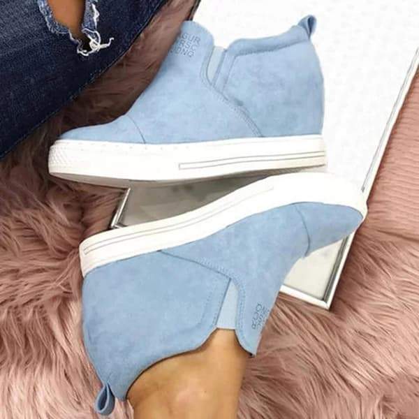 Letter Slip On Wedge Sneakers NewGew
