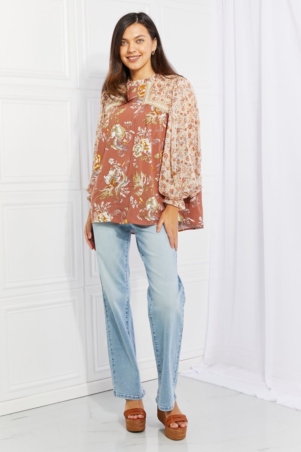 Judy Blue Harper Jeans mit hoher Taille und weitem Bein in voller Größe