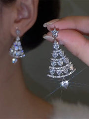 Charm-Ohrringe mit Strass-Anhänger