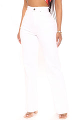 Sweet Love Straight Leg Jeans - White