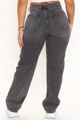 Die Crossover Straight Leg Jeans - Schwarz