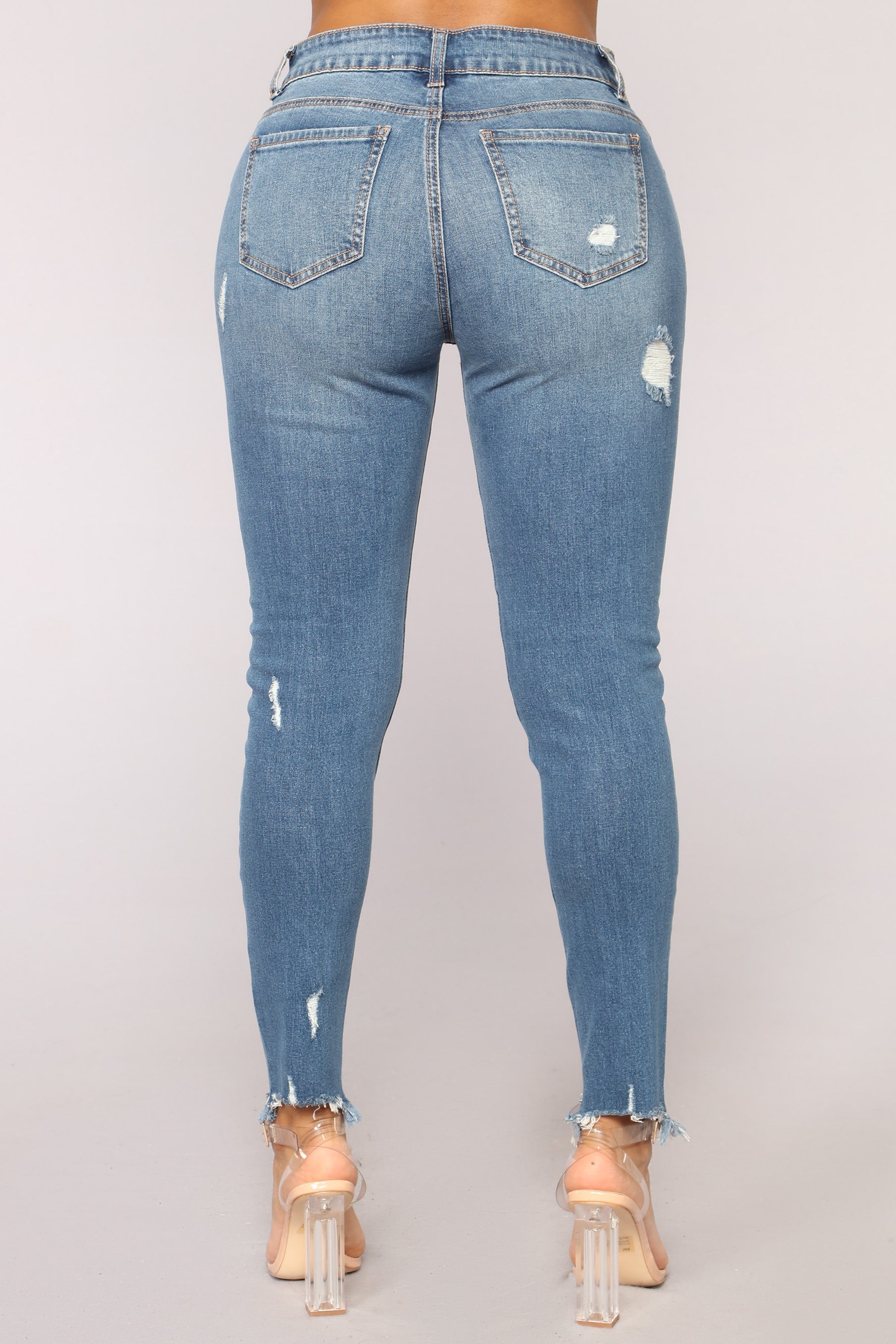 Something About You Ankle Jeans - Medium Blue Wash Ins Street