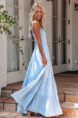 Swing Pleated Maxi Boho Dress Newgew